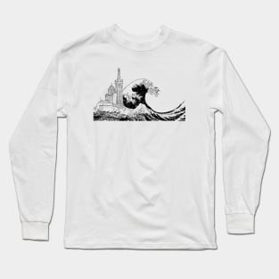 Notre Dame Hokusai Long Sleeve T-Shirt